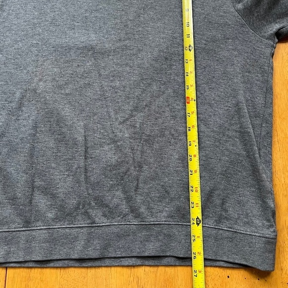 Cutter and Buck Lakemont Stretch Gray Cotton V Neck Pullover Sweater, Size L - Picture 6 of 7